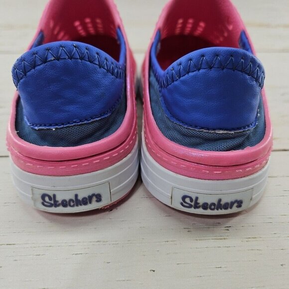 Skechers Foamies Guzman Steps Girls Slip On Rubber Waterproof Shoes Pink Size 13 - Picture 7 of 11